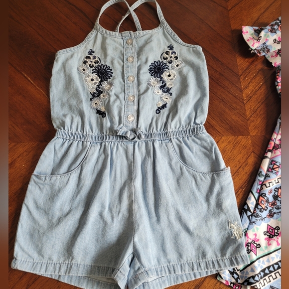 Polo Denim Romper & Dress Bundle!💖 3T. - Picture 4 of 8